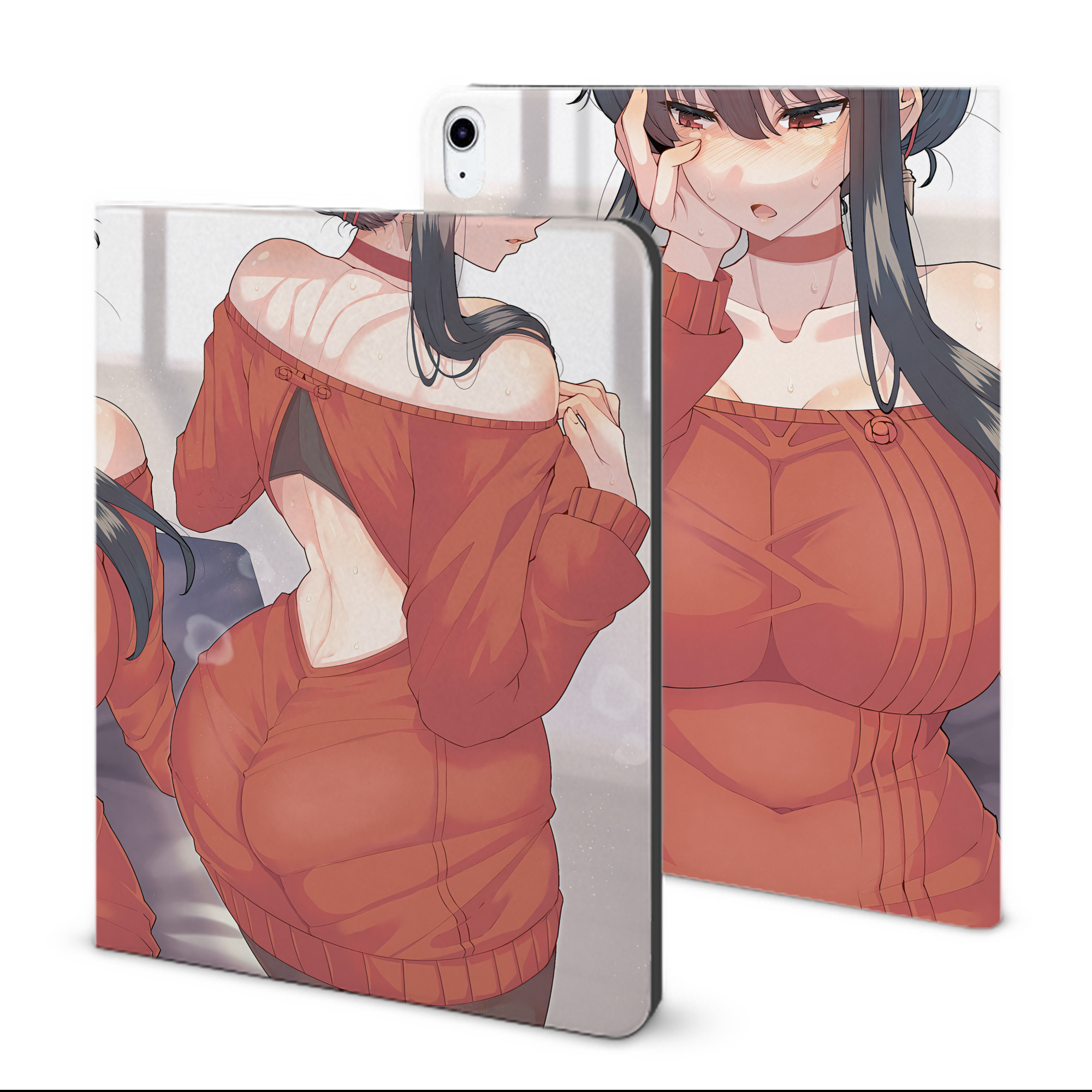 （画像用） SPY×FAMILY间谍家家酒 IPad ケース ブック型 PUレザー TPU 耐衝撃 軽量 薄型 ペン収納なし 全面保護 IPad 各モデル対応